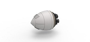 diecast engine rocket 3D