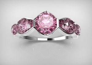 3D 1B 4M 2S Diamond Ring