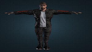 Male Muscular Character 3D model