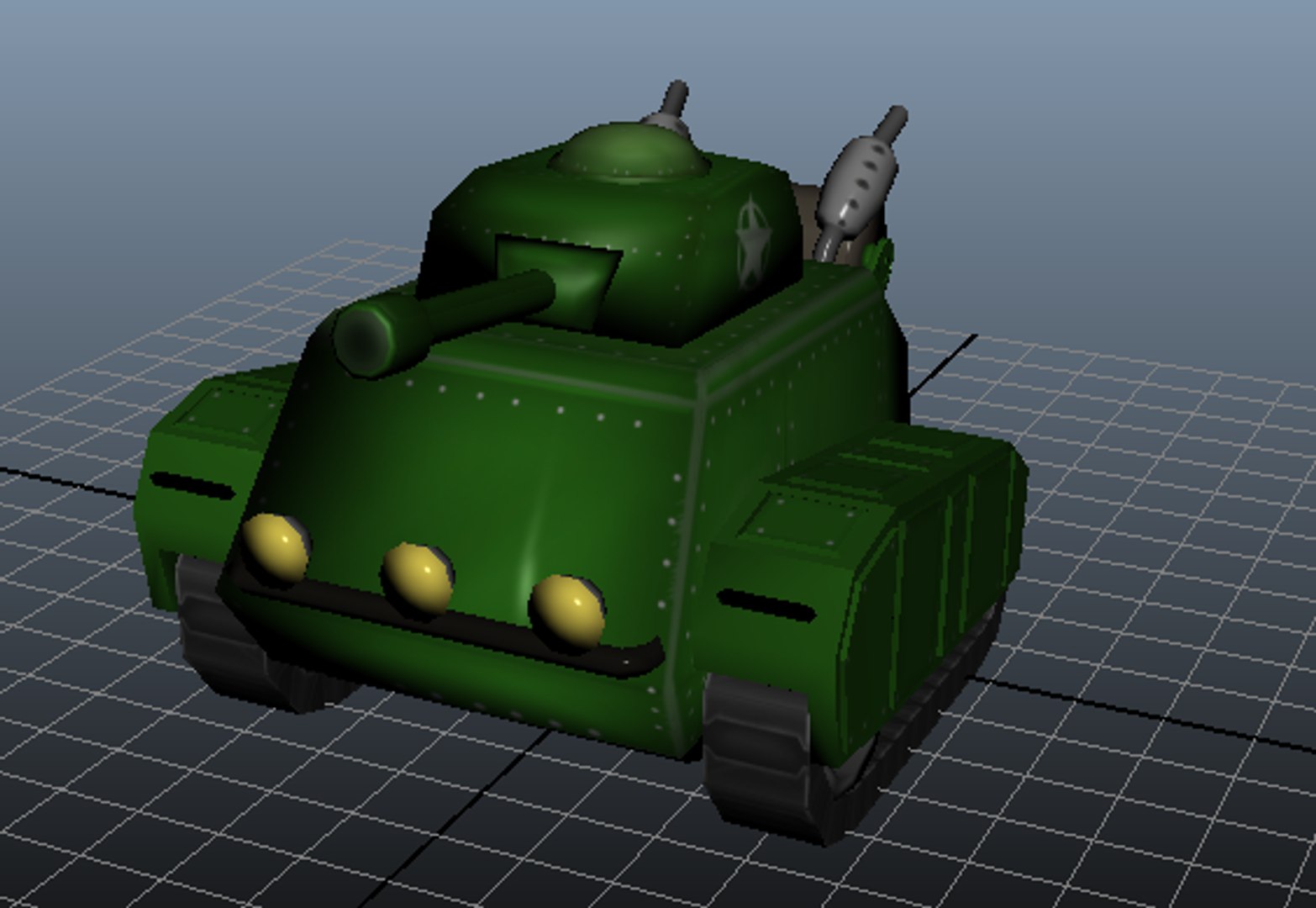 3d model toon tank