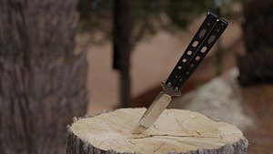 butterfly knife 3D
