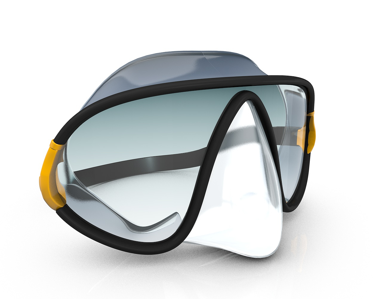 3d model of scuba snorkeling mask