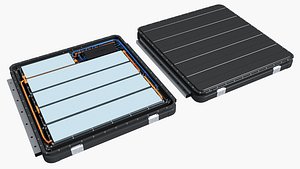 New Energy Vehicle Power Battery 3D model