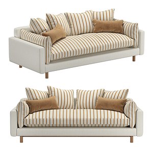 3D Sawyer Sofa Kolton Honey Stripe