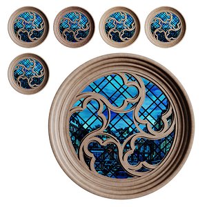 Gothic Window 04 3D