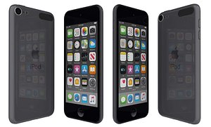 3D model apple ipod touch black
