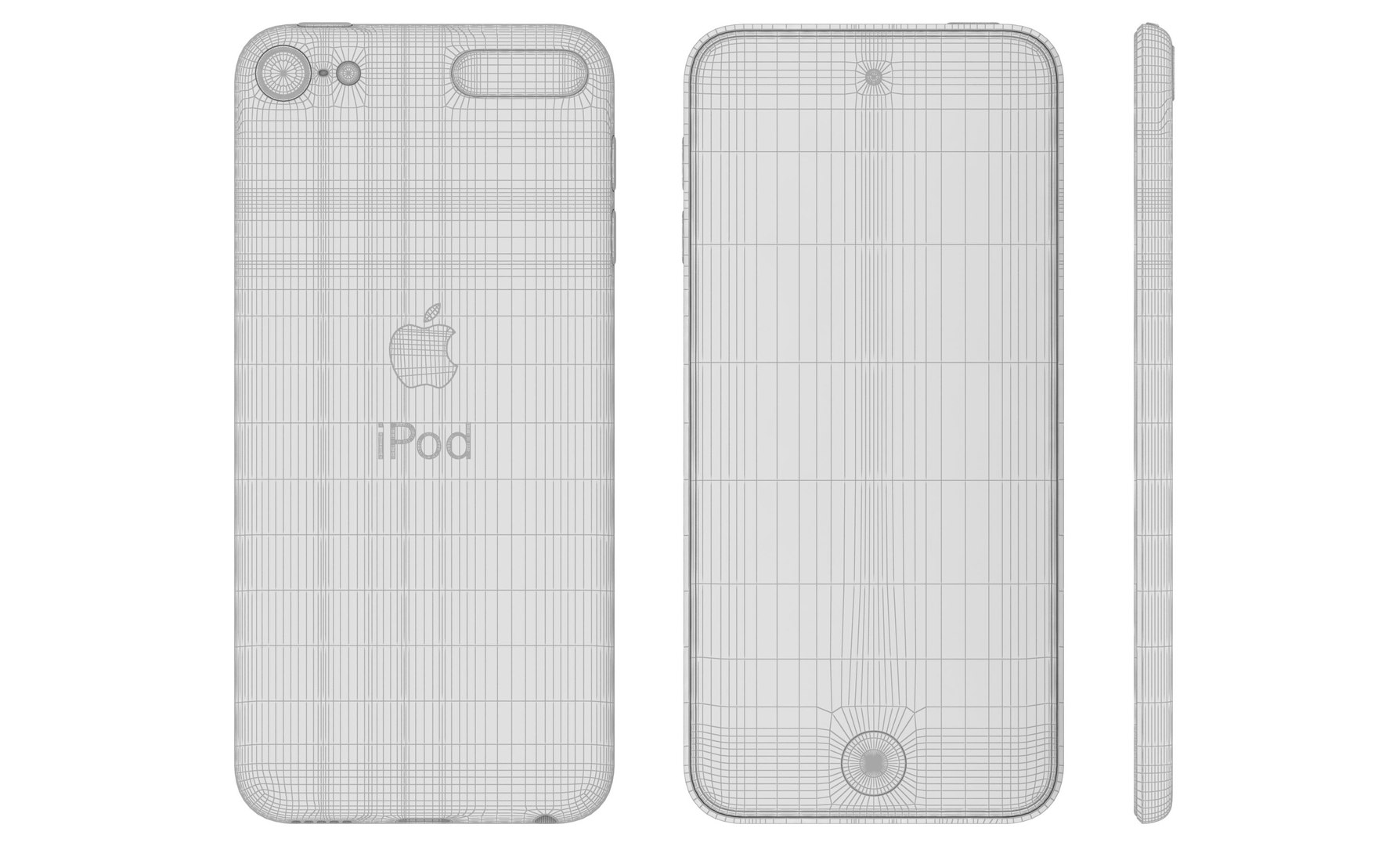 3D Model Apple Ipod Touch Black - TurboSquid 1418111