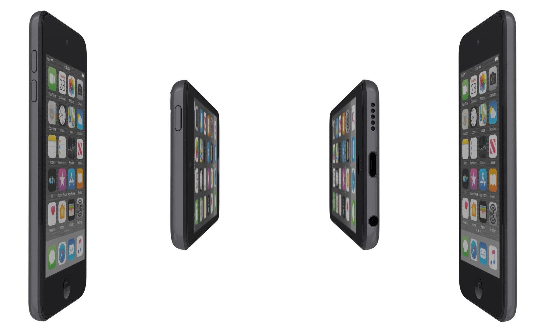 3D Model Apple Ipod Touch Black - TurboSquid 1418111