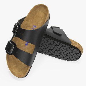 Man Soft Footbed Sandals Black