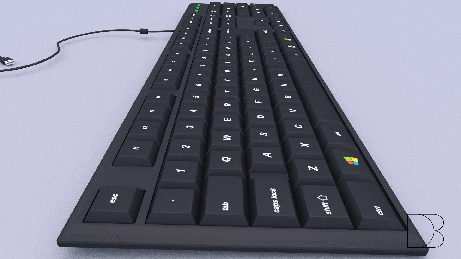 Keyboard uv mapped 3D - TurboSquid 1279113
