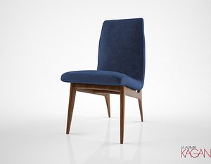 3D vladimir kagan jessica dining chair