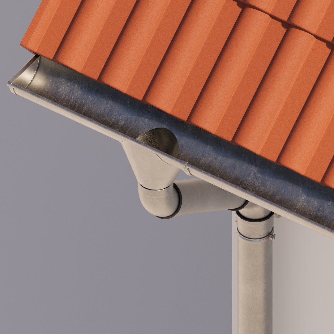 3D German Gutter System Model - TurboSquid 1960934