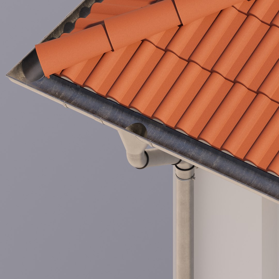 3D German Gutter System Model - TurboSquid 1960934