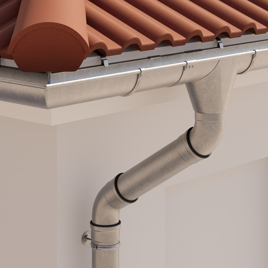 3D German Gutter System Model - TurboSquid 1960934