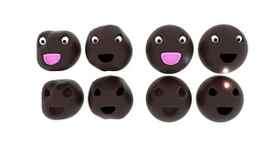 3d mud sphere monster