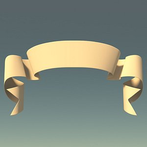 banner festive 3d obj