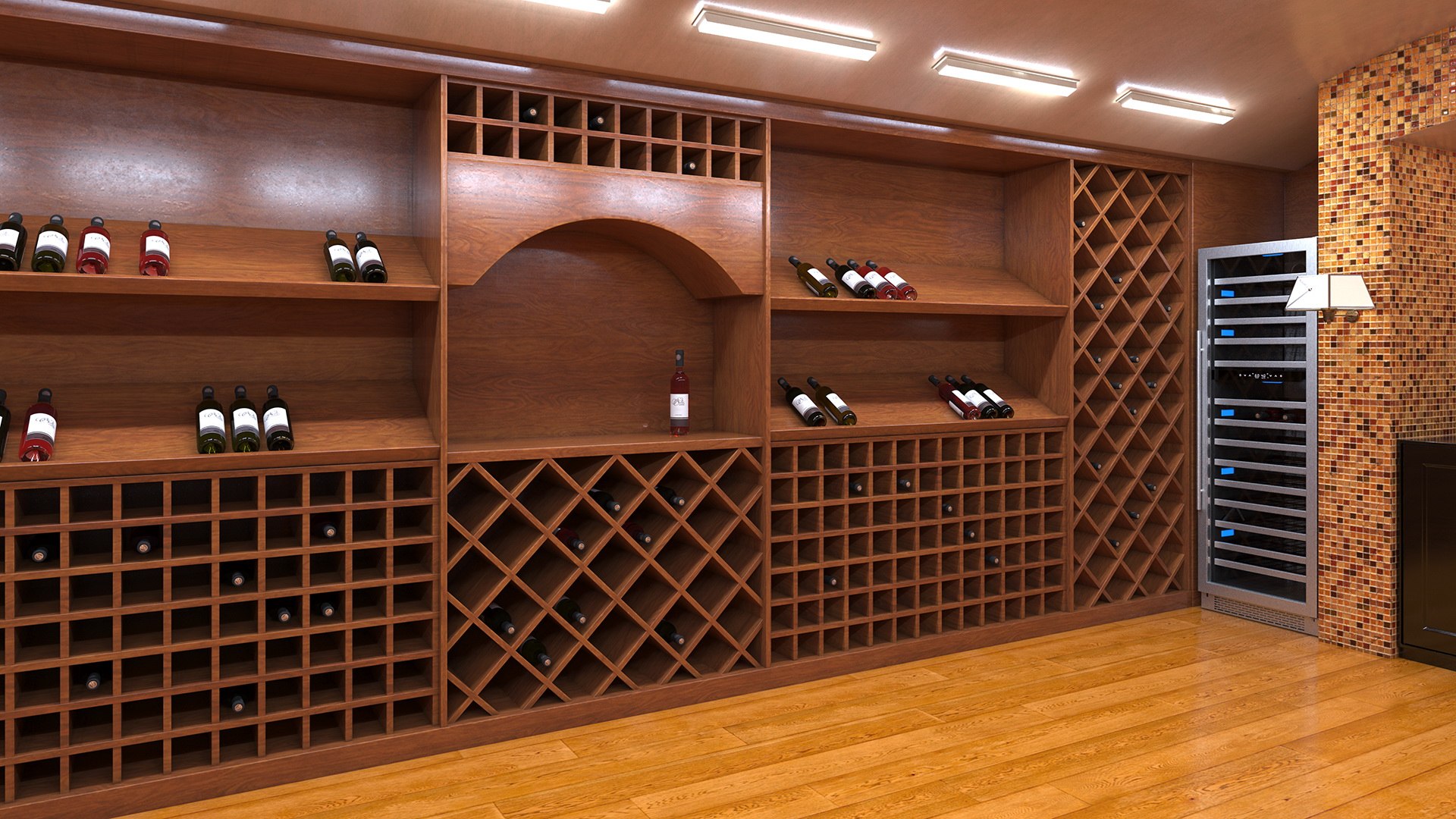 Wine Cellar Interior Model - TurboSquid 2167687