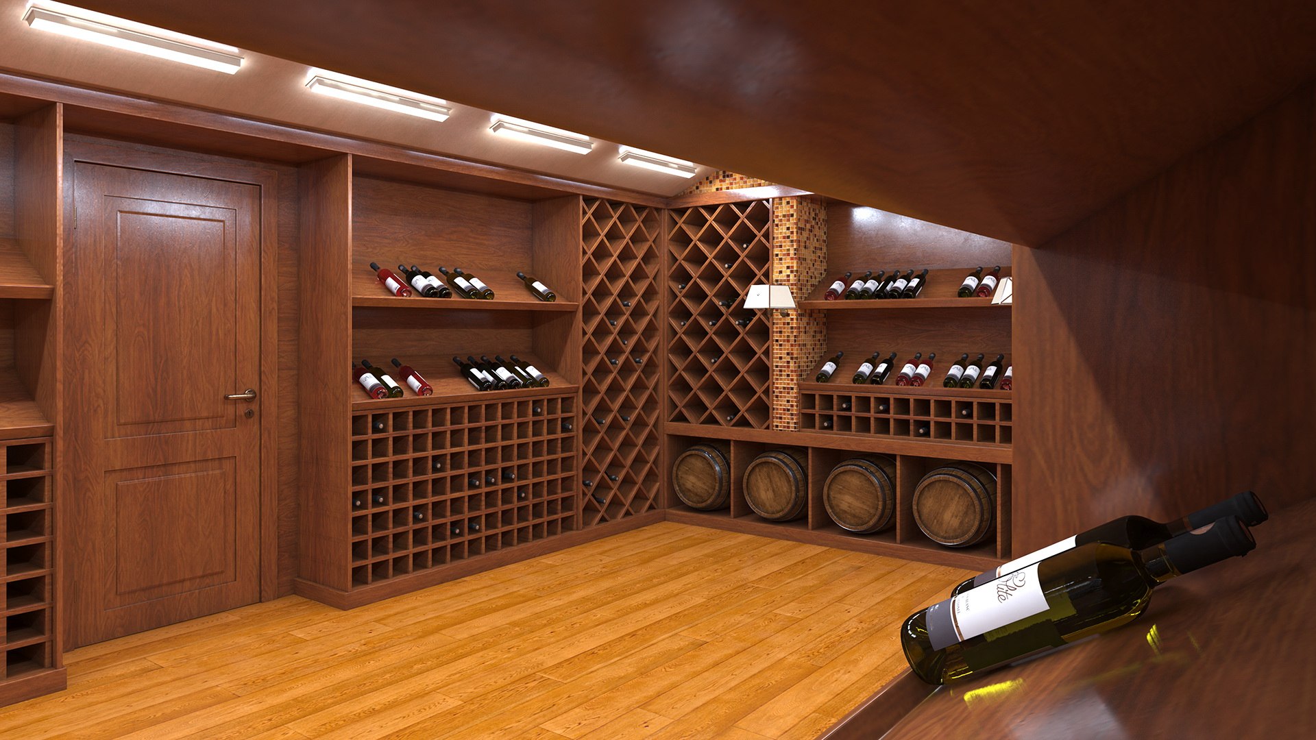 Wine Cellar Interior Model - TurboSquid 2167687