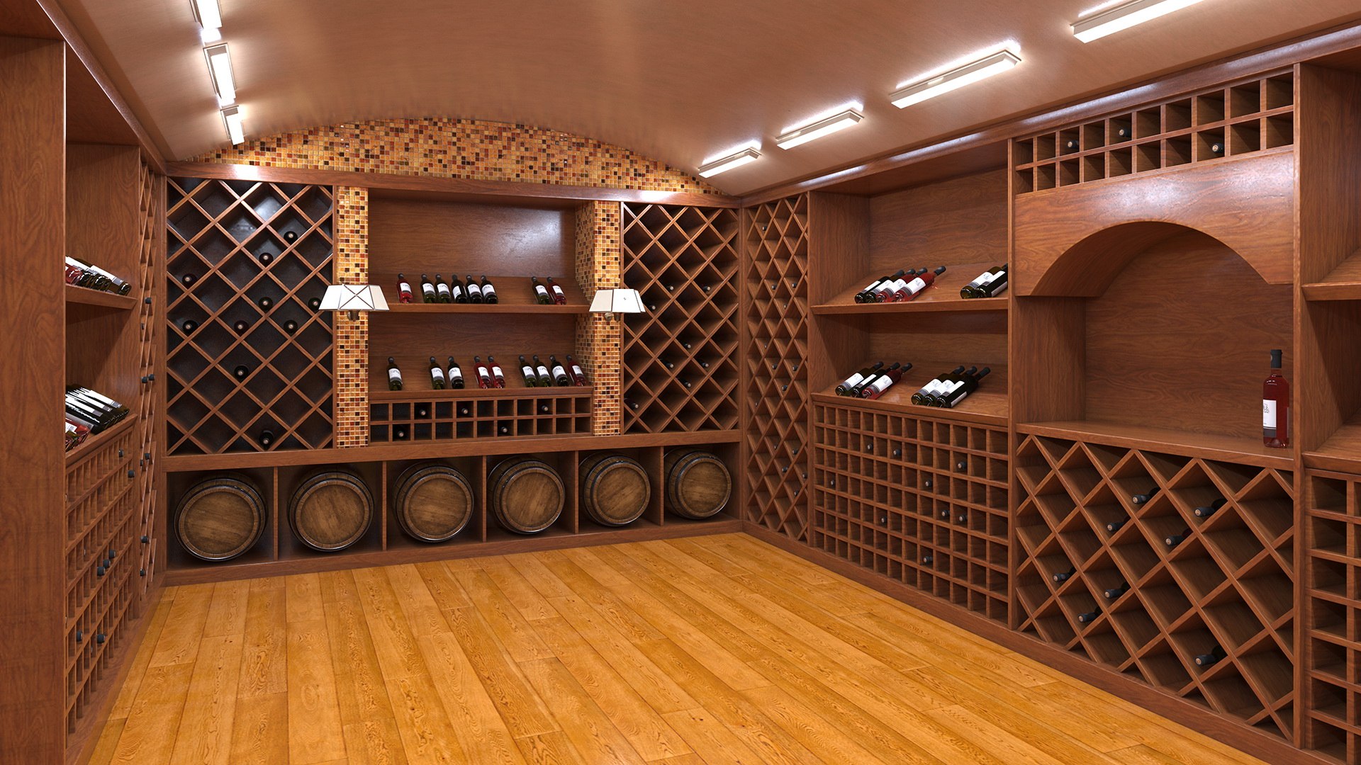 Wine Cellar Interior Model - TurboSquid 2167687