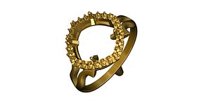 3d 3ds gold ring