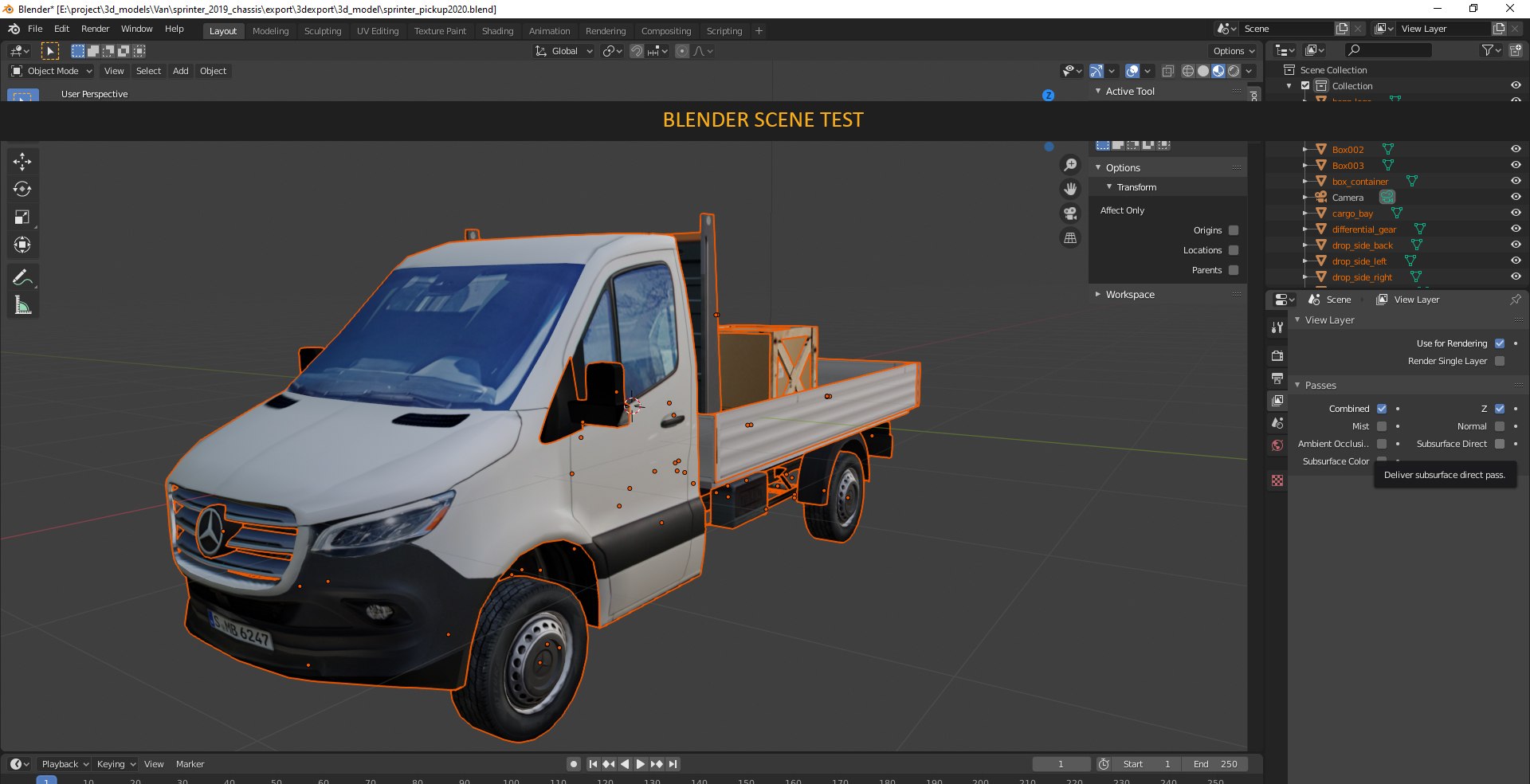 3D Sprinter 2020 Cargo Truck Low Poly - TurboSquid 1823485