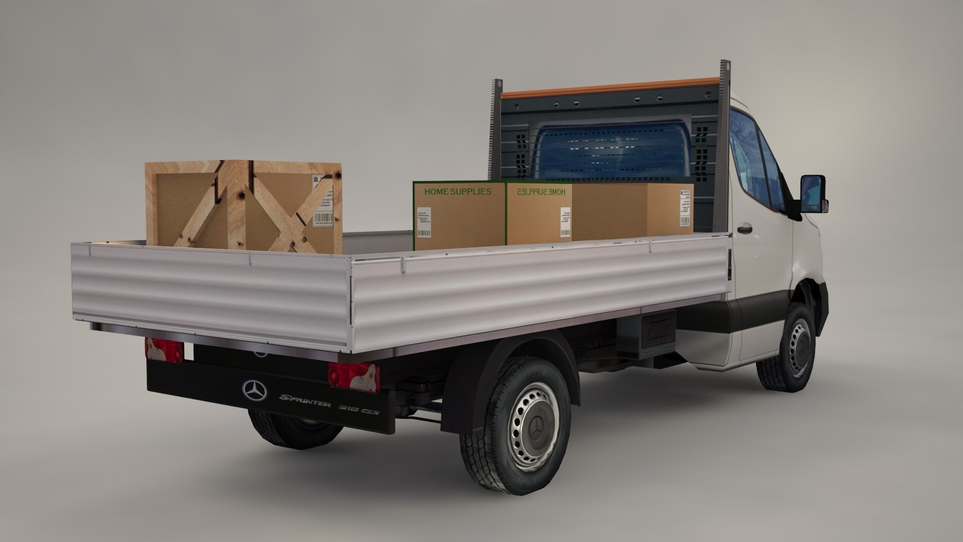 3D Sprinter 2020 Cargo Truck Low Poly - TurboSquid 1823485