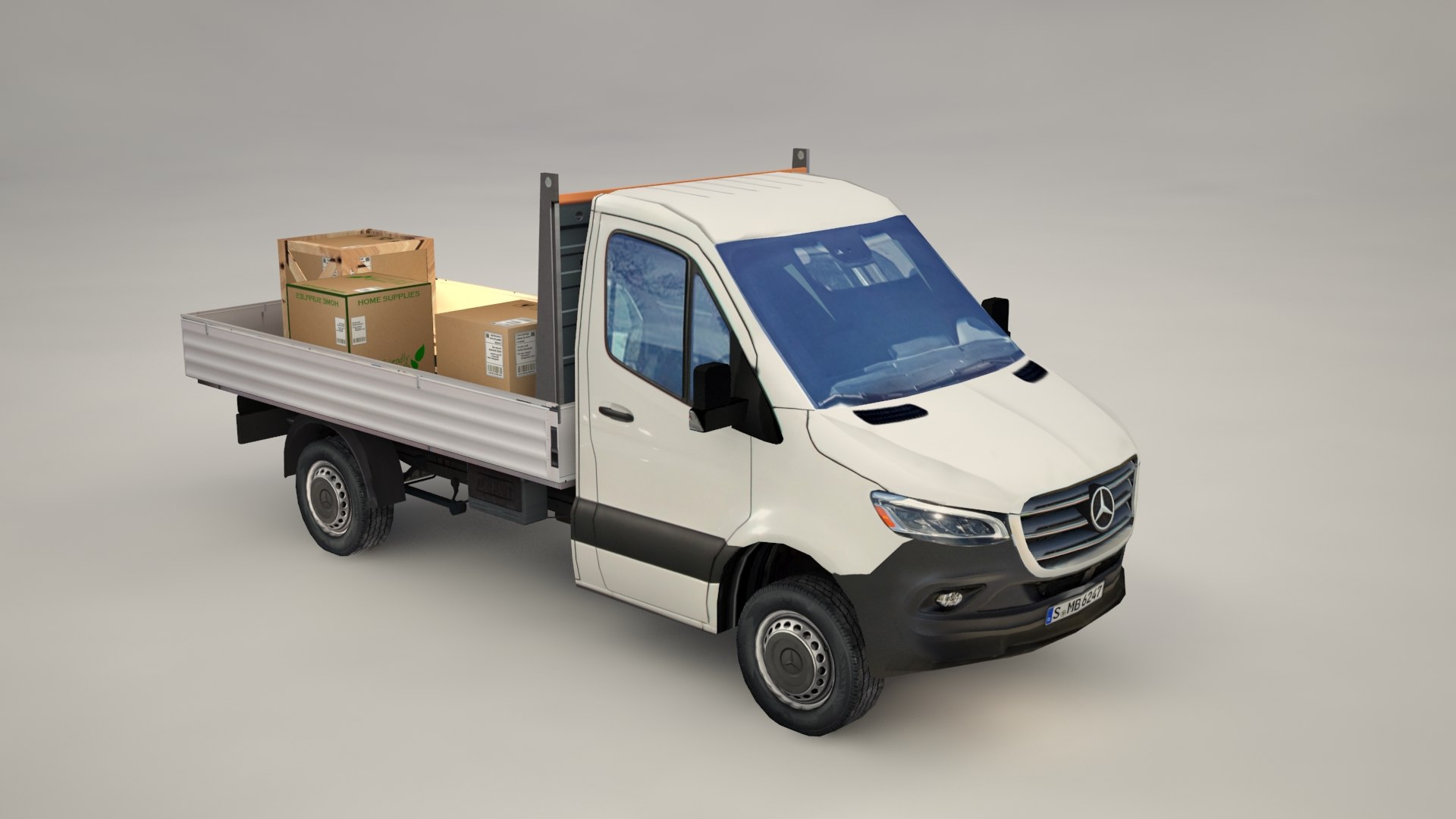 3D sprinter 2020 cargo truck low poly - TurboSquid 1823485