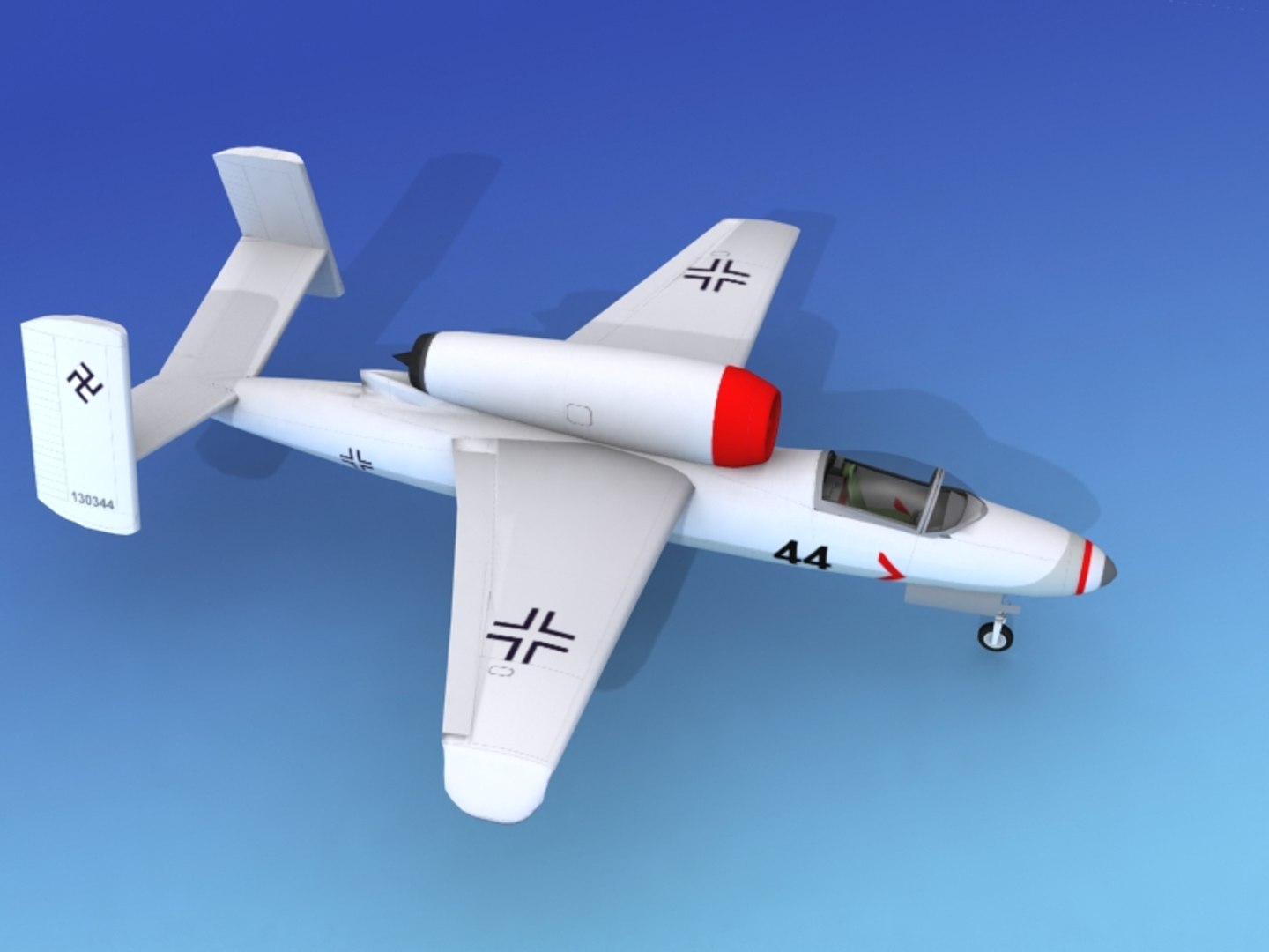 Fighter Jets Heinkel 162 3d Model