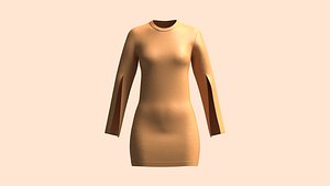 Girls Cut Sleeve Dress