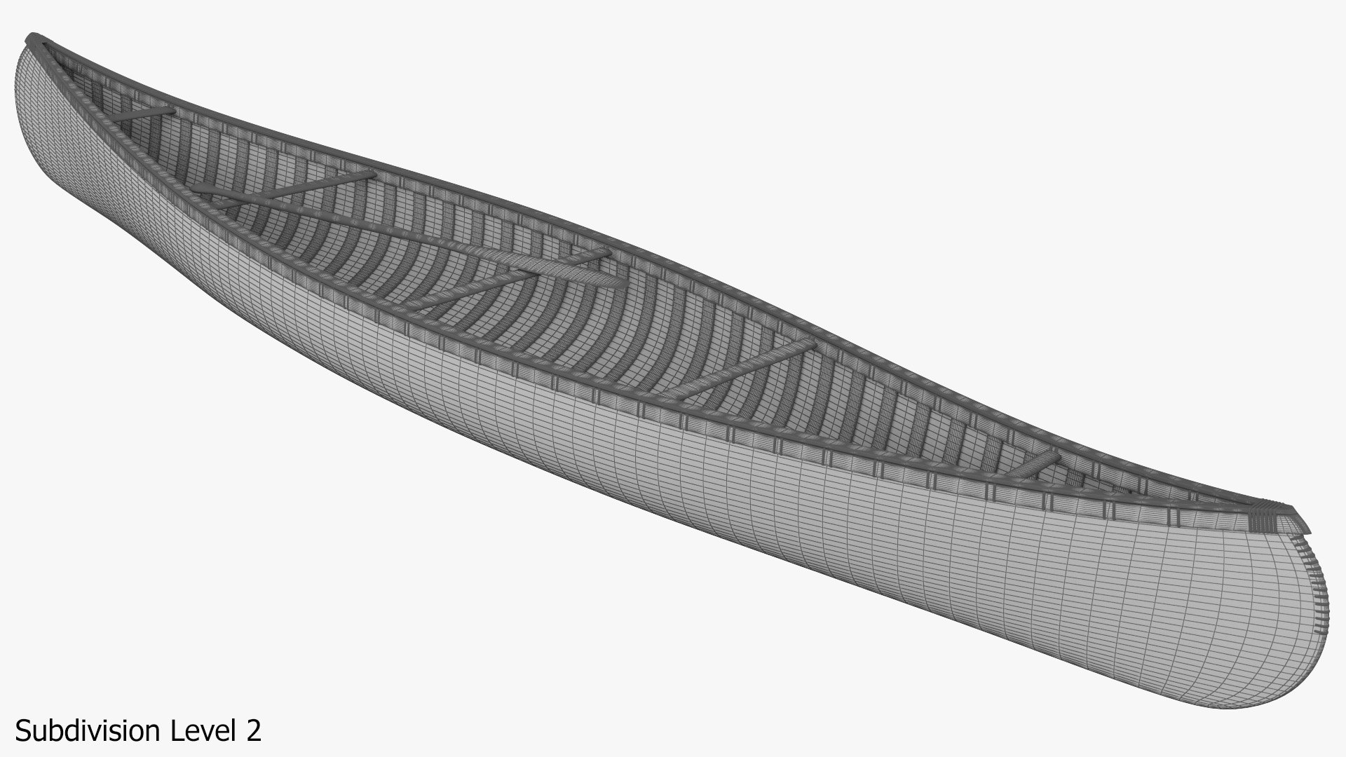 Traditional Canoe 3D TurboSquid 1718882