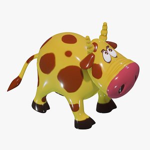 cartoon cow 3d max