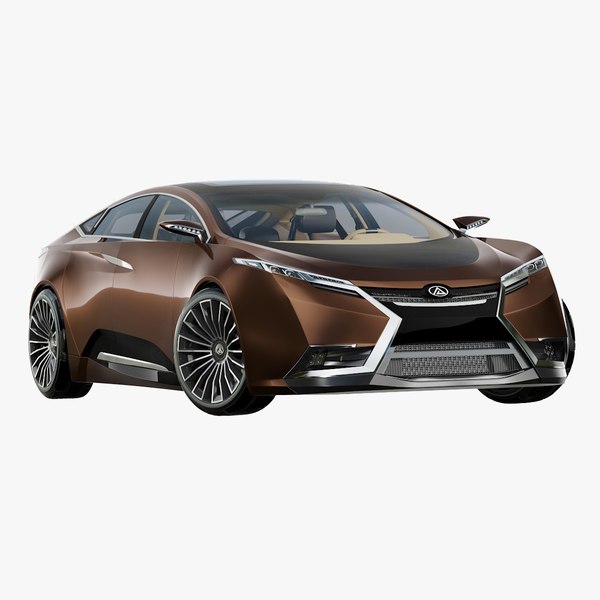 futuristic sedan 3D