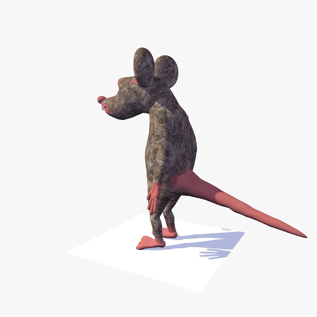 3D Cartoon Rat Mouse Rigged - TurboSquid 1454957