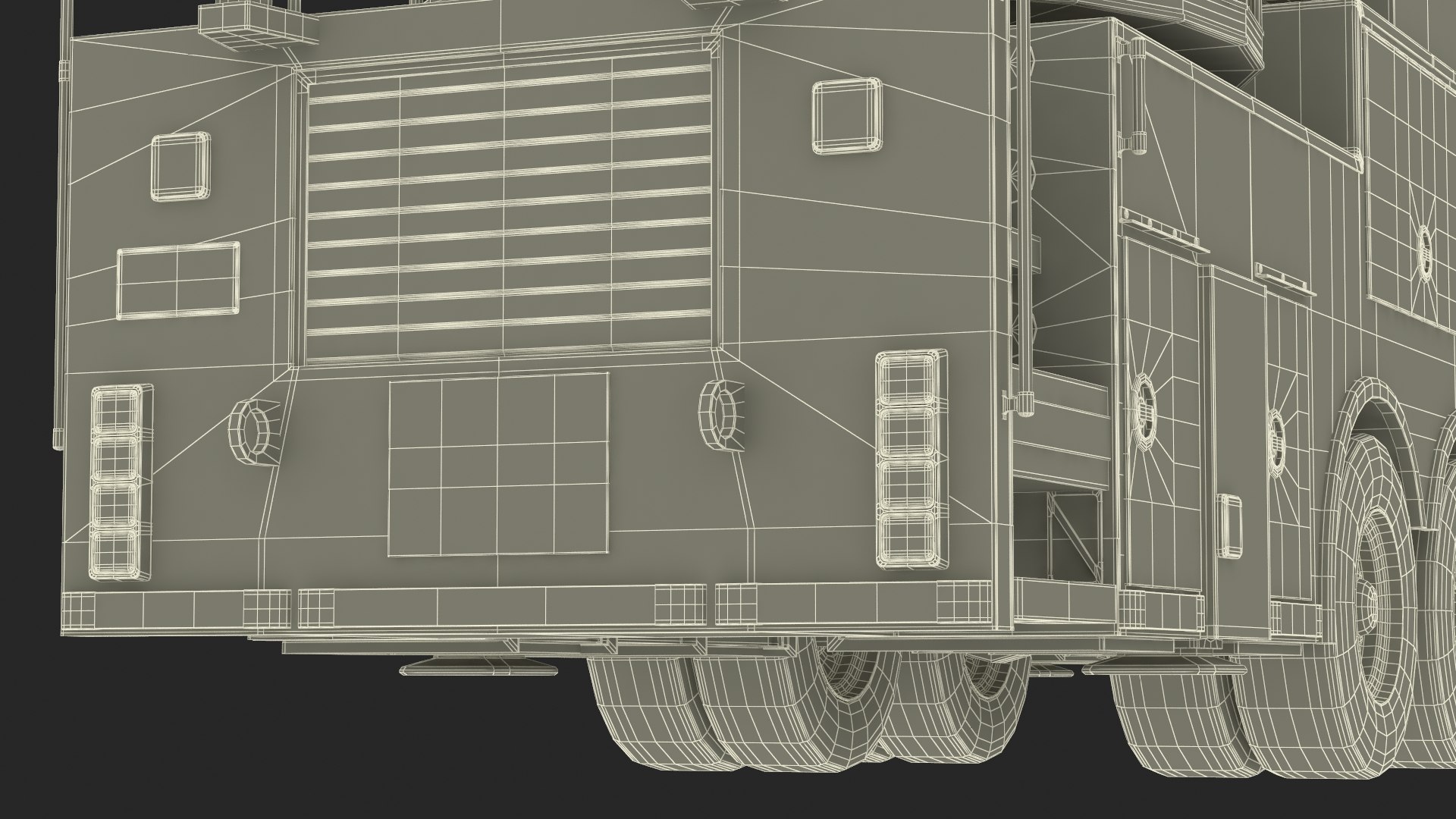 Rear Mount Ladder Fire Truck 3D model https://p.turbosquid.com/ts-thumb/zX/x6paPn/0e/rearmountladderfiretruck3dmodel057/jpg/1696362877/1920x1080/fit_q87/9a023625b2523d3a3207472598075857329d770f/rearmountladderfiretruck3dmodel057.jpg