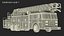 Rear Mount Ladder Fire Truck