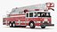Rear Mount Ladder Fire Truck