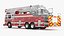 Rear Mount Ladder Fire Truck