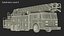 Rear Mount Ladder Fire Truck