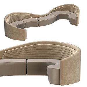 VIP Lounge Lobby sofa 3D model