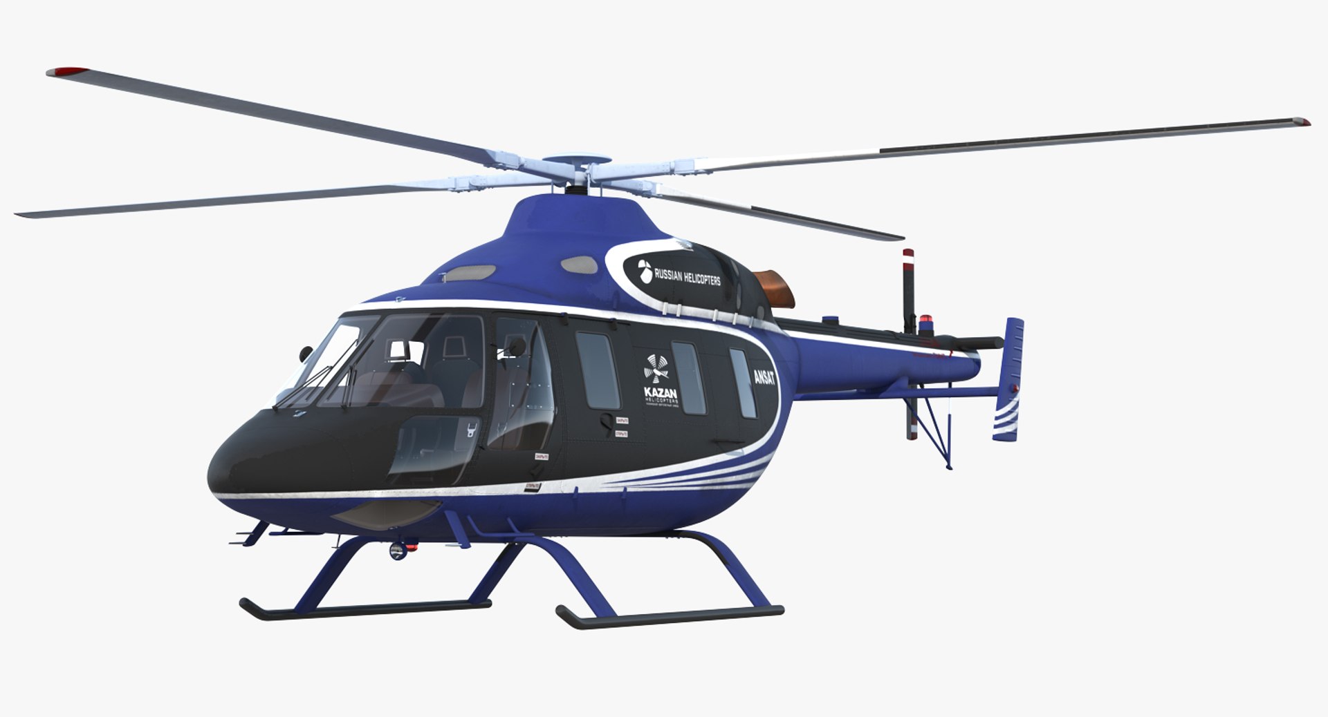 Light Helicopter Kazan Ansat 3D model preview