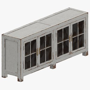 traditional display cabinet 3D model