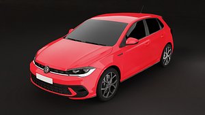 3D car Volkswagen Polo 2023 with textures 3D model