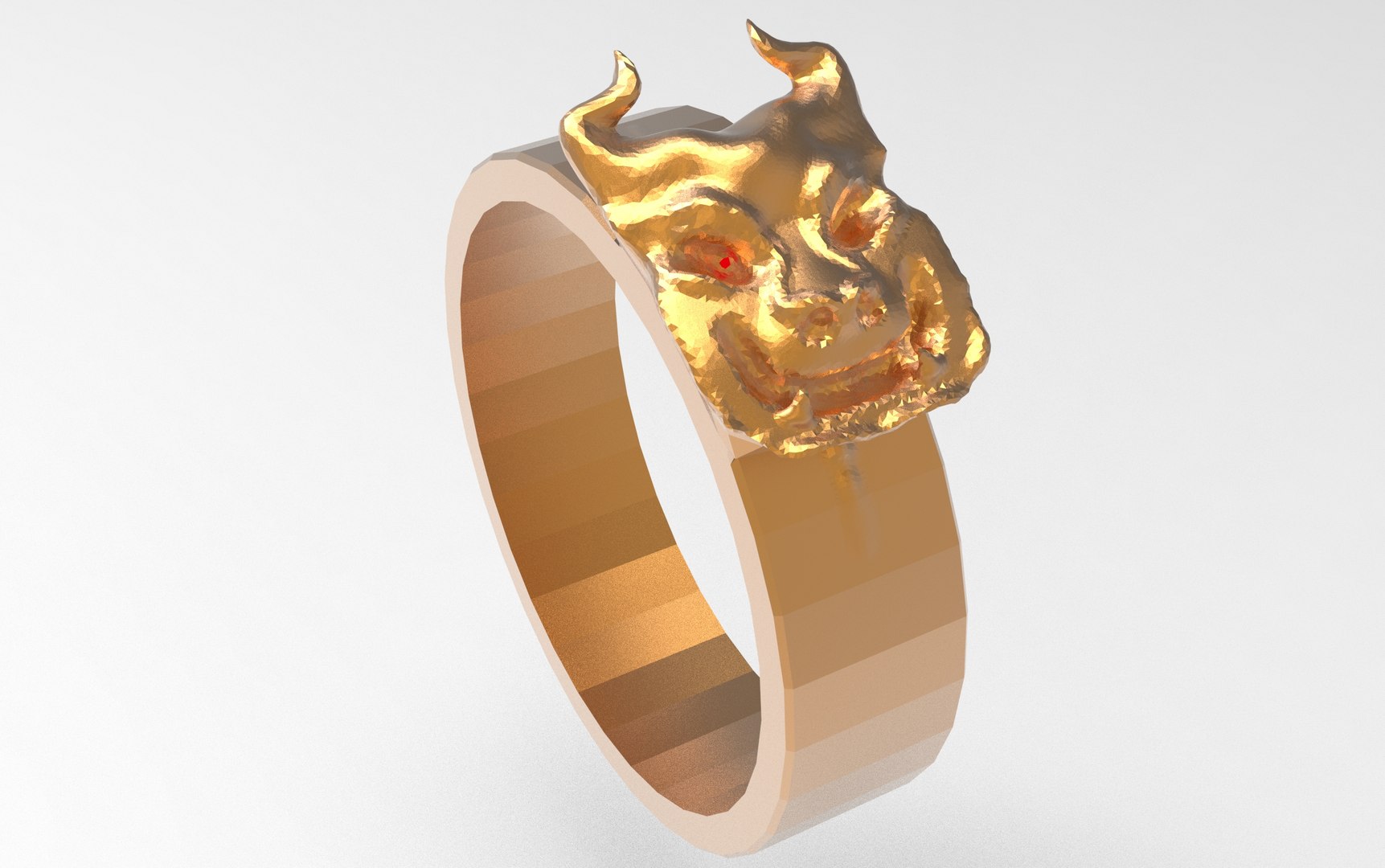 3D Demon Ring in mineral - TurboSquid 1953579