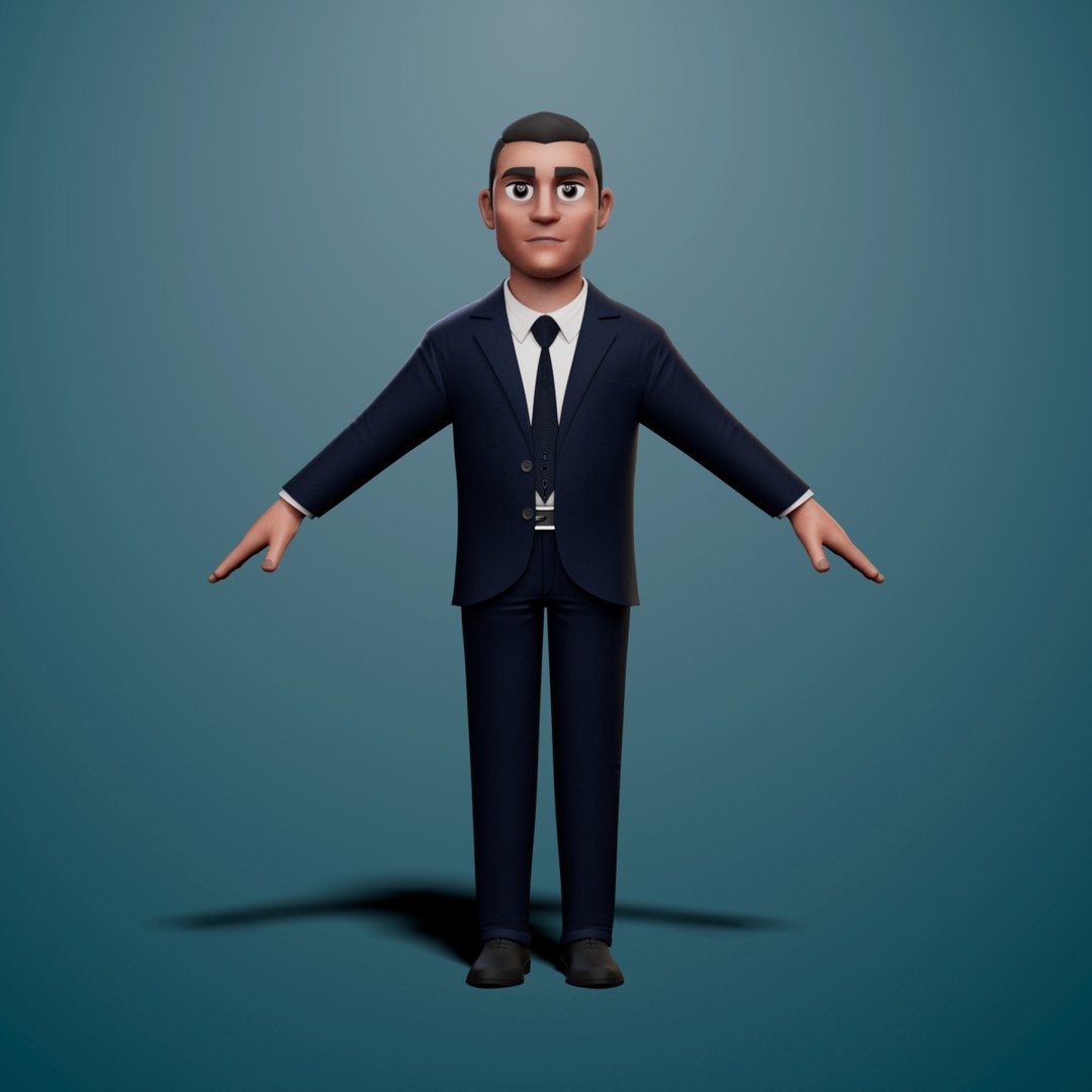 Stylized Professional Office Worker Model - TurboSquid 2321774