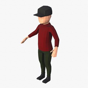 Low Poly Boy Character