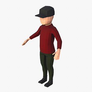 Low Poly Boy Character