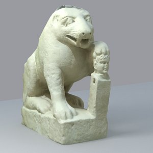 3d obj hiberian lion