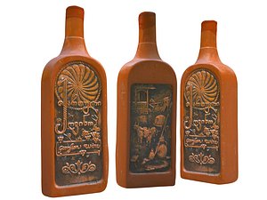 3D magic bottle old wine