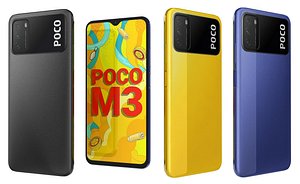 Xiaomi Poco M3 All Colors Low Poly