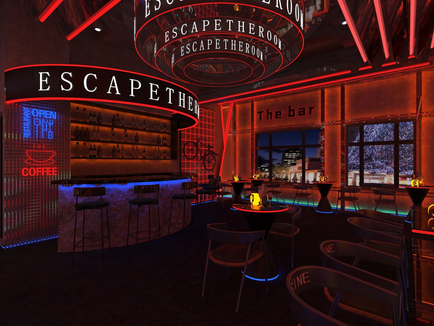 3D Bar Interior - TurboSquid 2365801